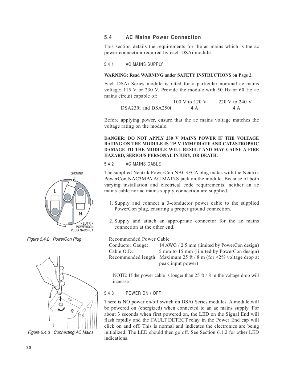 EAW DSA250i User Manual | Page 24 / 52