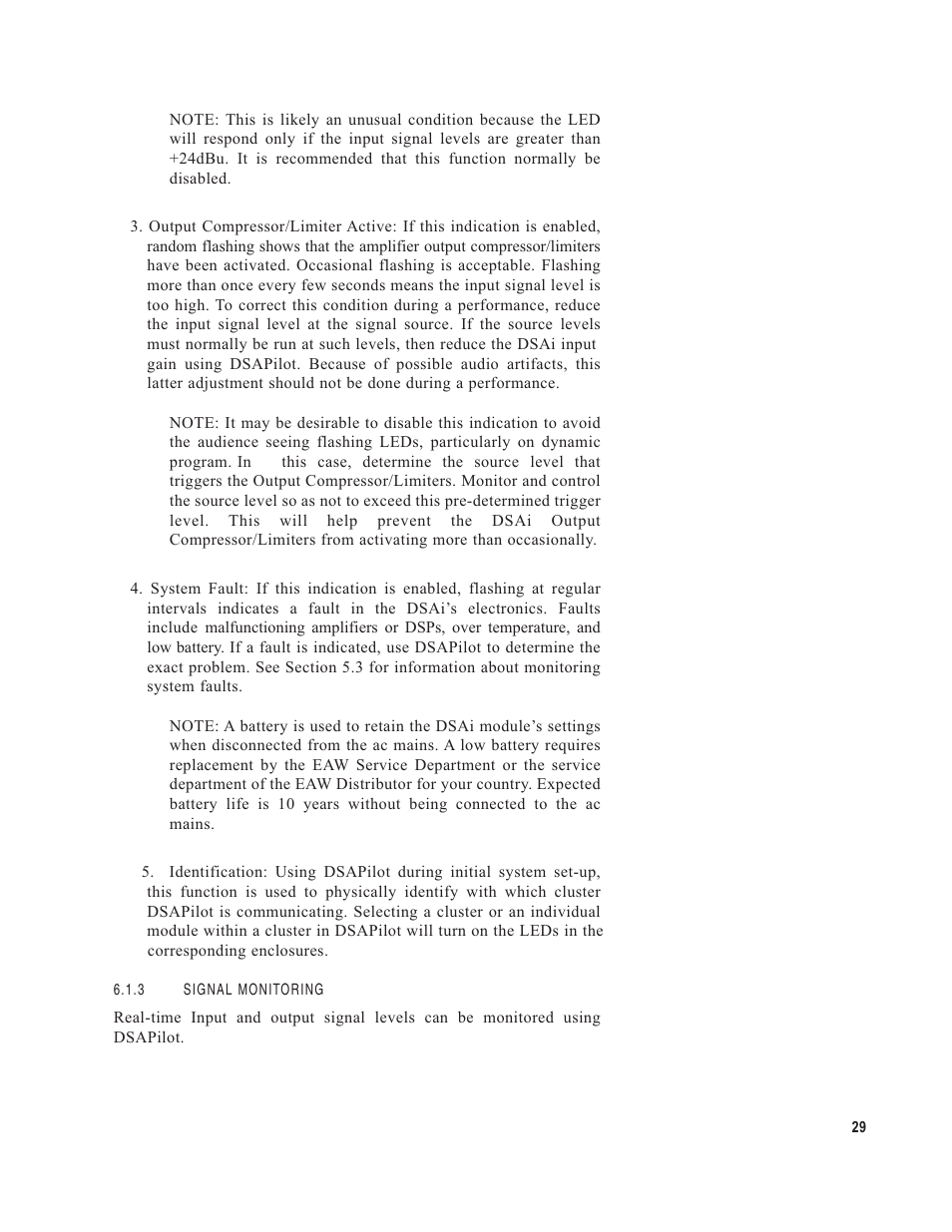 EAW DSA250i User Manual | Page 33 / 52