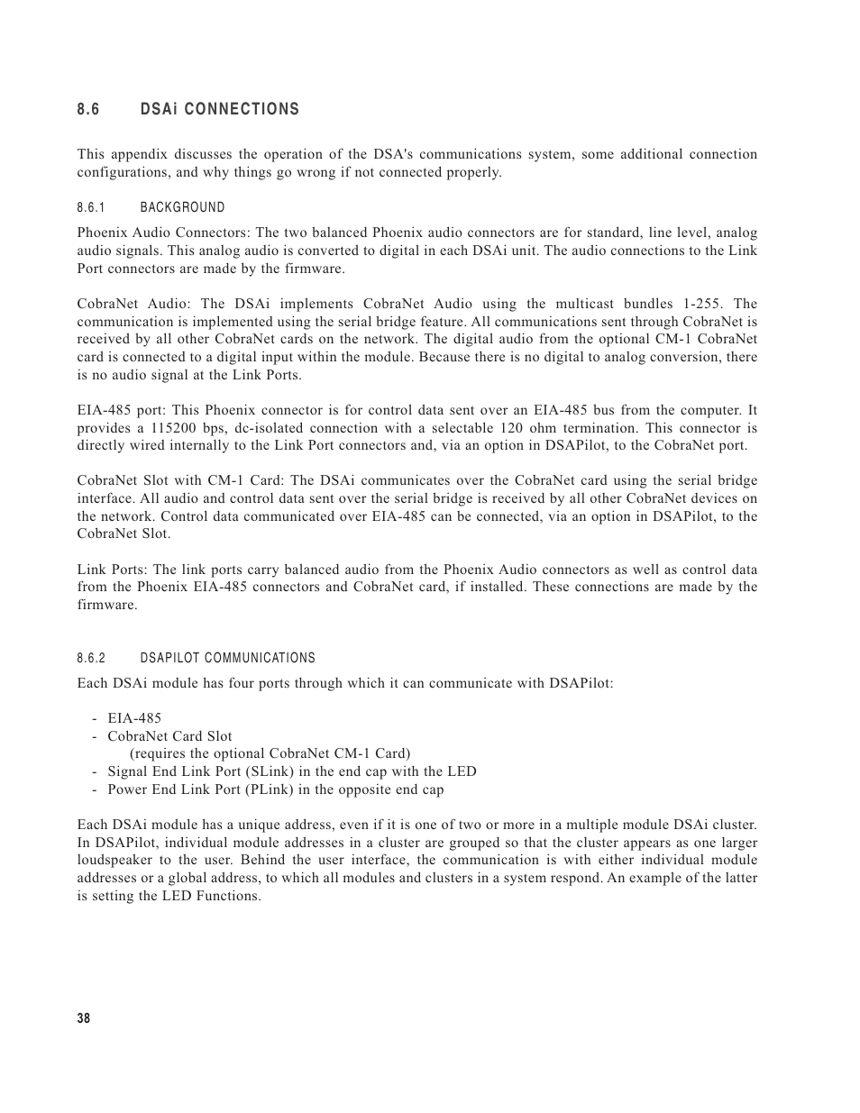 EAW DSA250i User Manual | Page 42 / 52