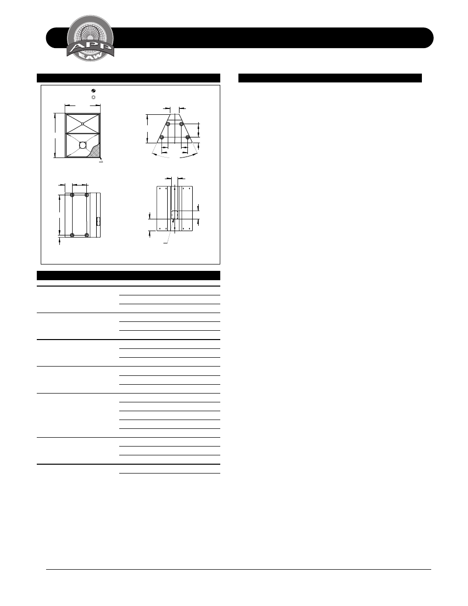 Technical specifications mq1364, Mq1364 | EAW MQ1364 User Manual | Page 2 / 20
