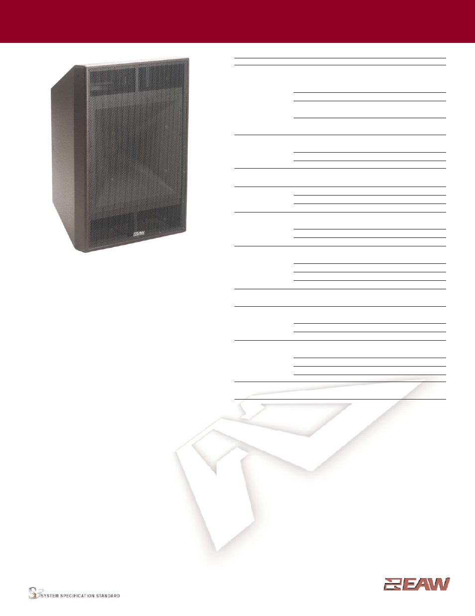 EAW AX344 User Manual | 7 pages