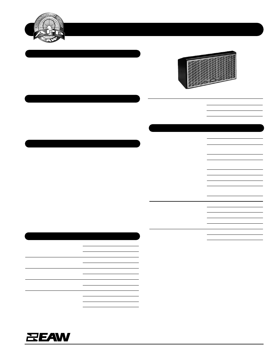 EAW DC5 User Manual | 2 pages