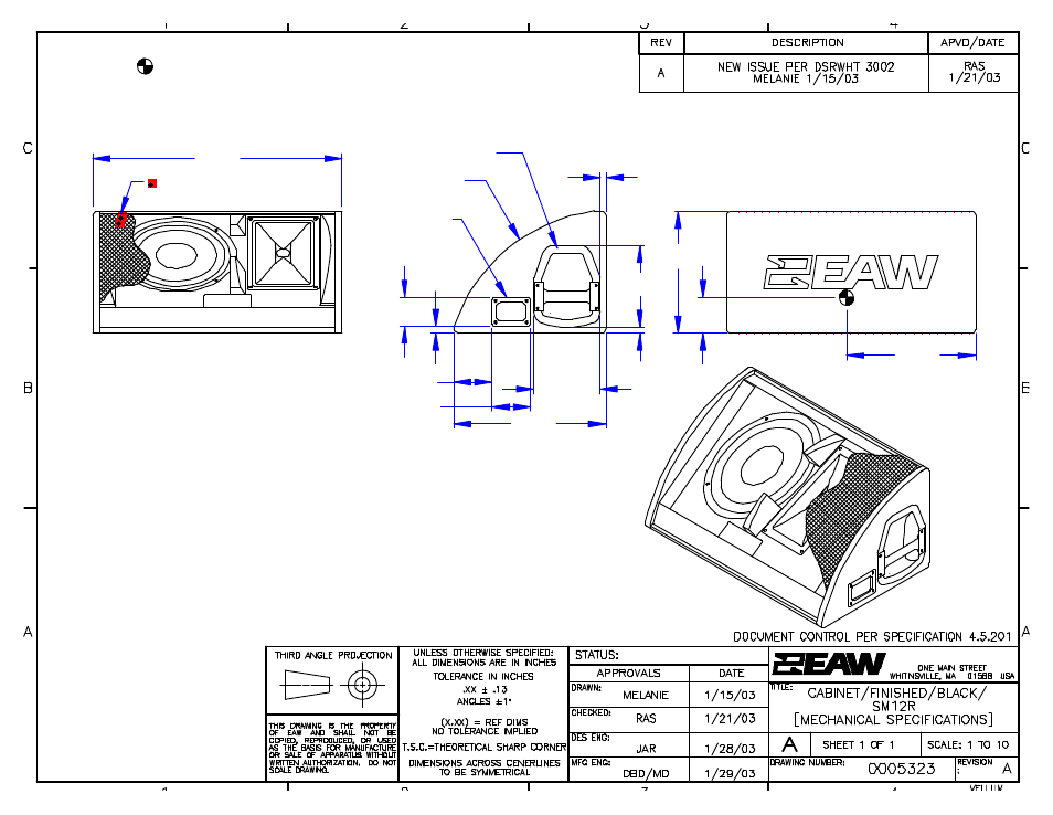 EAW SM12R 2D User Manual | 1 page