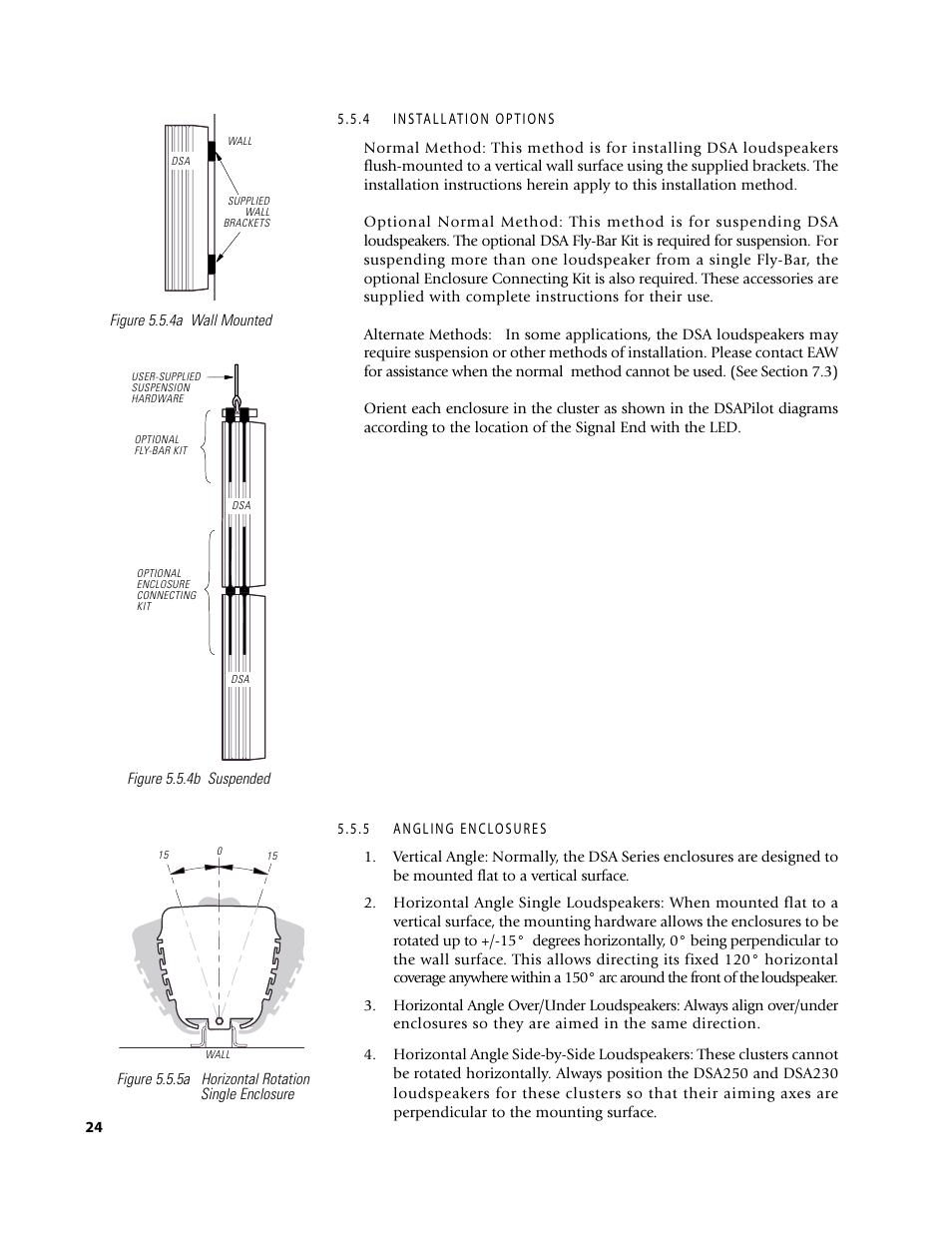 EAW DSA250 & DSA230 User Manual | Page 24 / 44