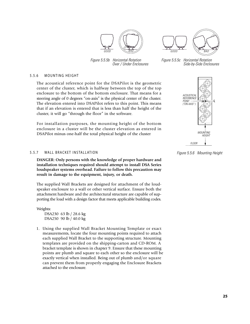 EAW DSA250 & DSA230 User Manual | Page 25 / 44