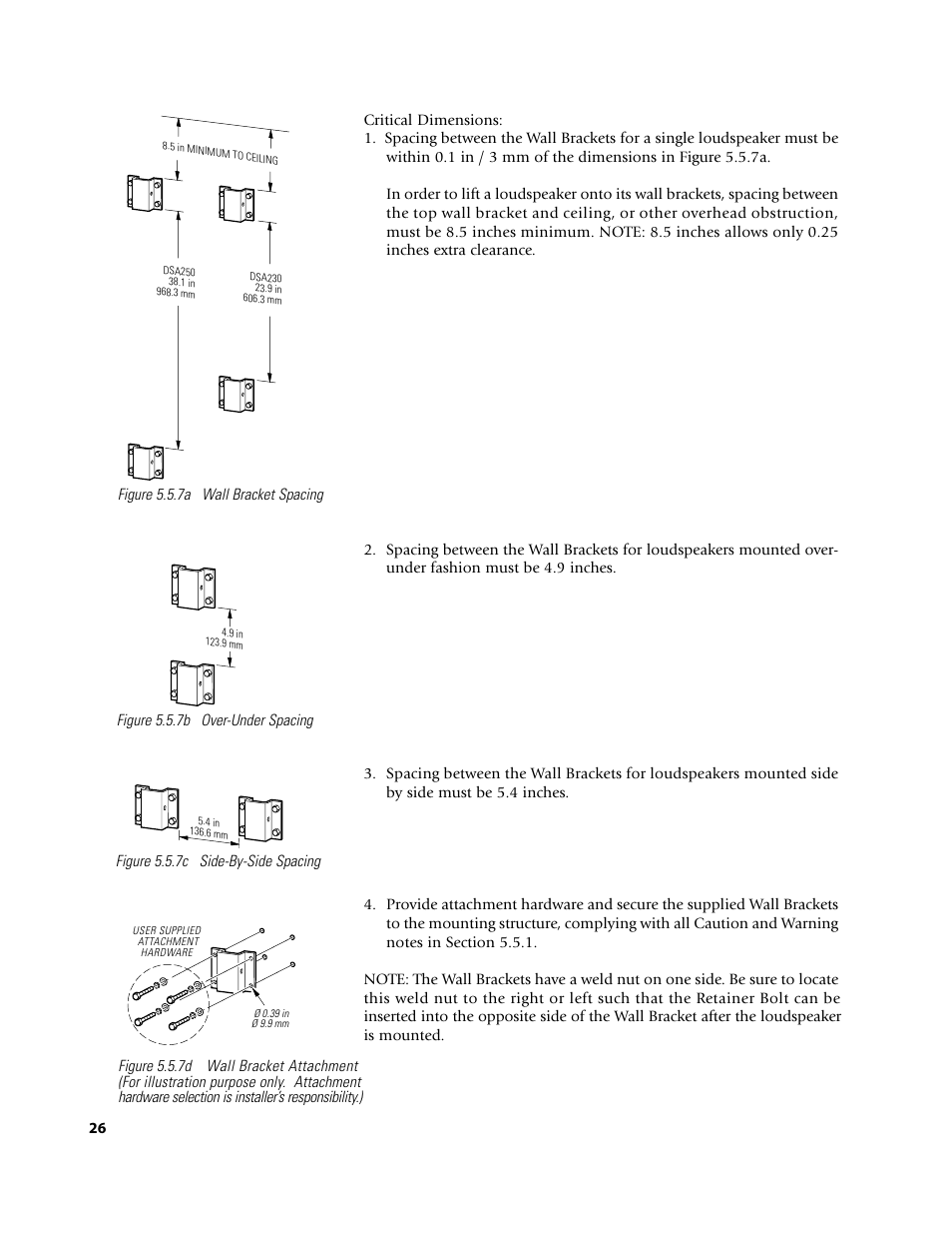 EAW DSA250 & DSA230 User Manual | Page 26 / 44