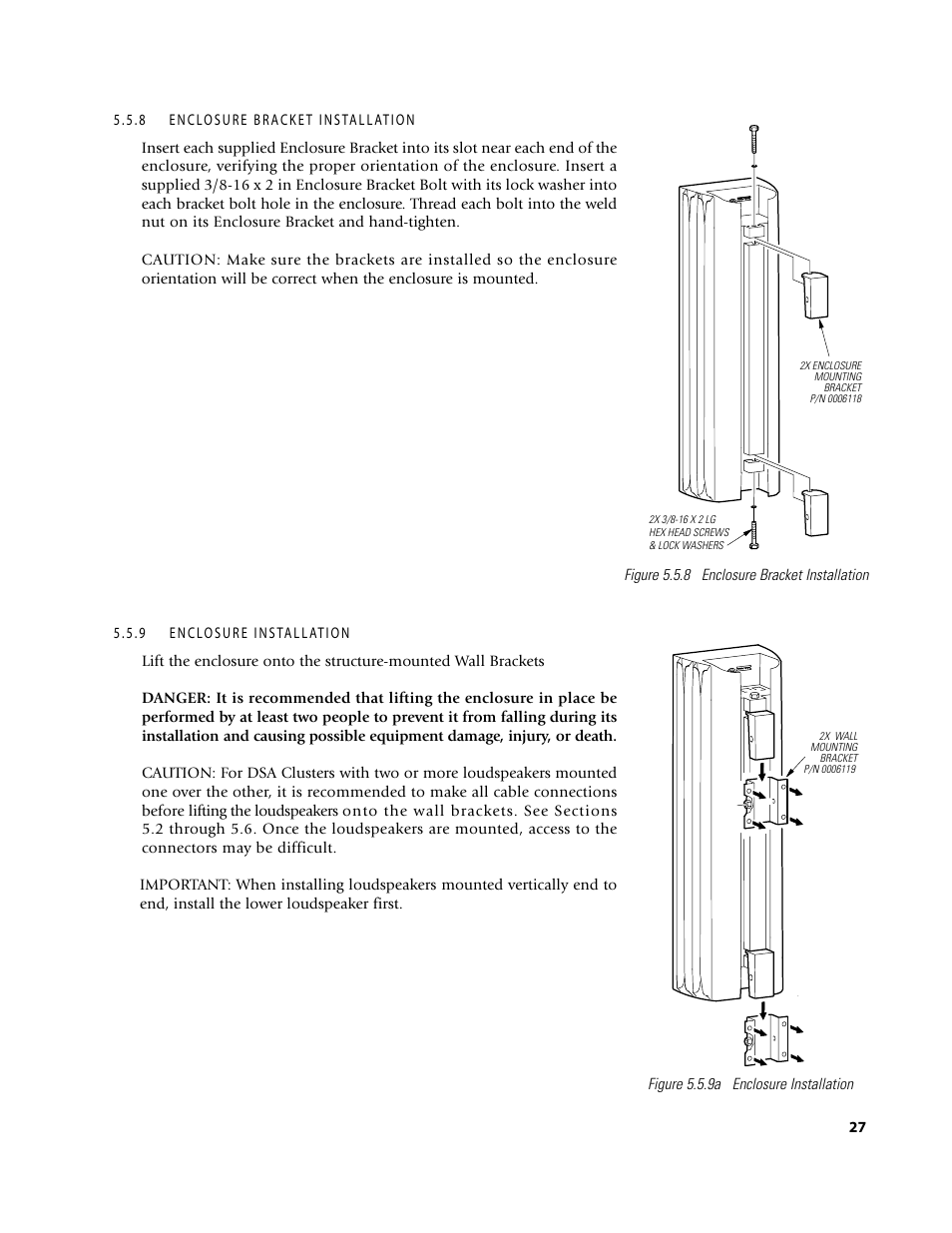 EAW DSA250 & DSA230 User Manual | Page 27 / 44