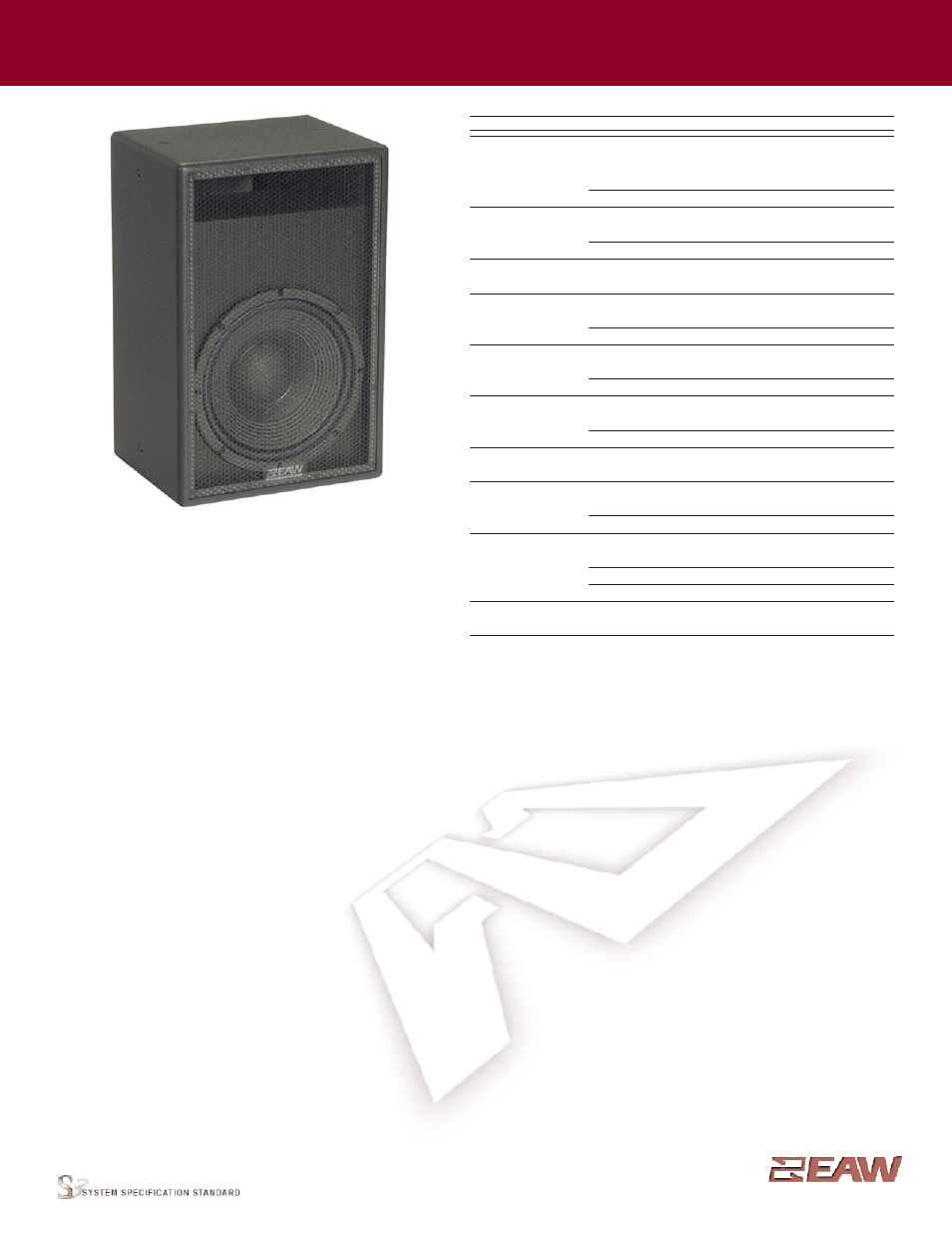 EAW SB120zP User Manual | 4 pages