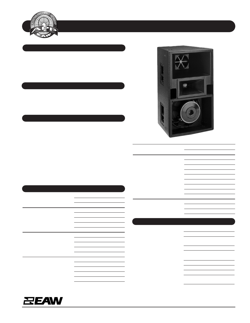 EAW KF650z User Manual | 2 pages
