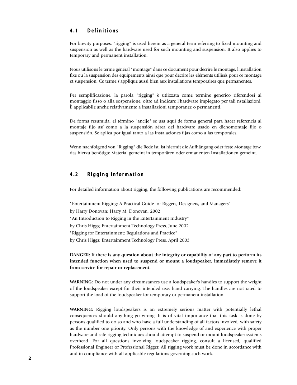 EAW Loudspeaker's User Manual | Page 16 / 40