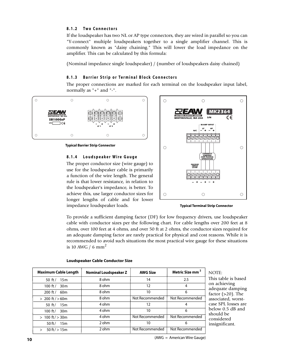 Mk2364 | EAW Loudspeaker's User Manual | Page 24 / 40