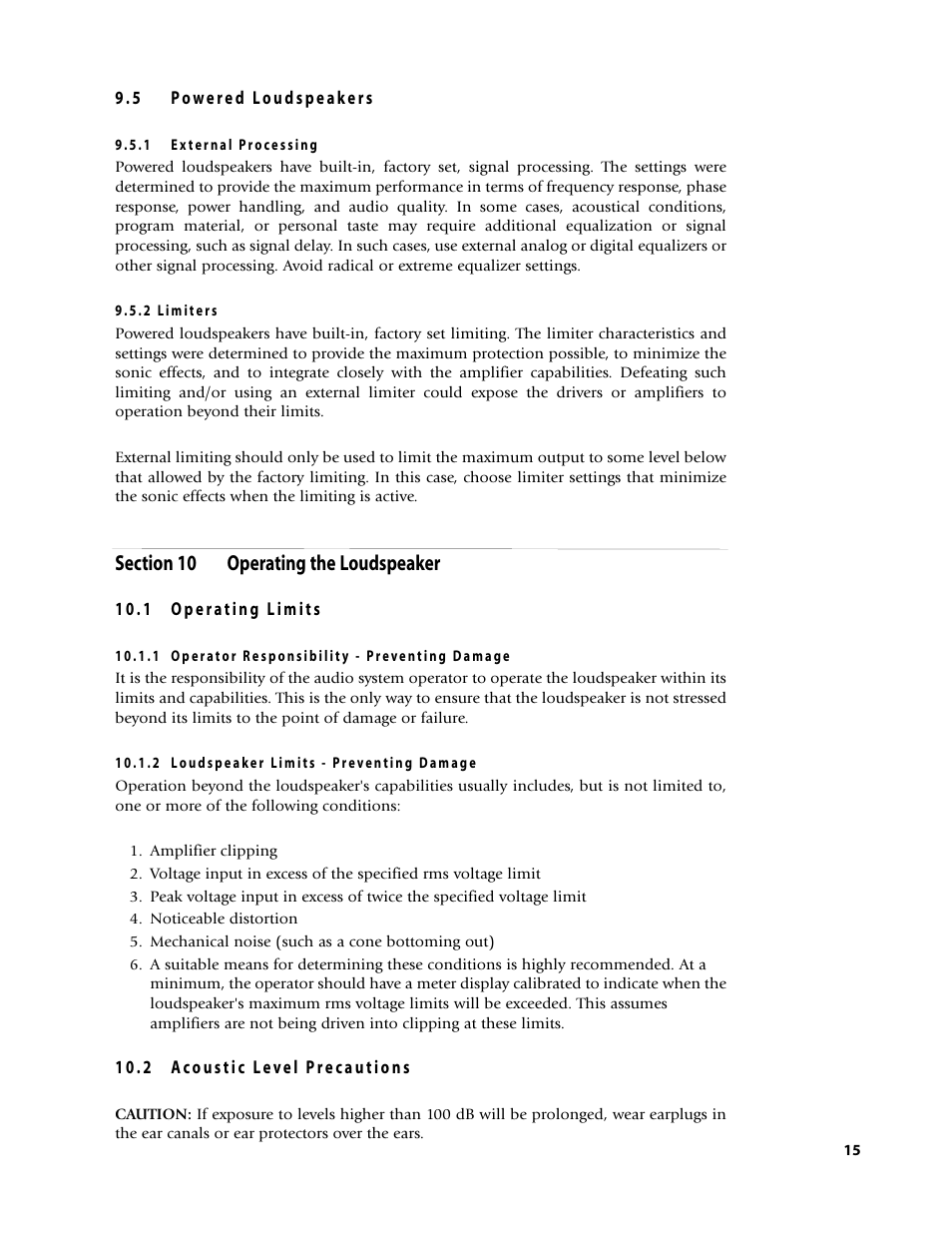 EAW Loudspeaker's User Manual | Page 29 / 40