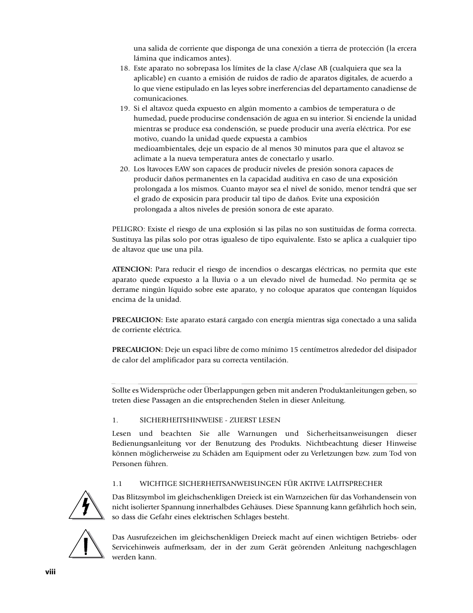 EAW Loudspeaker's User Manual | Page 8 / 40