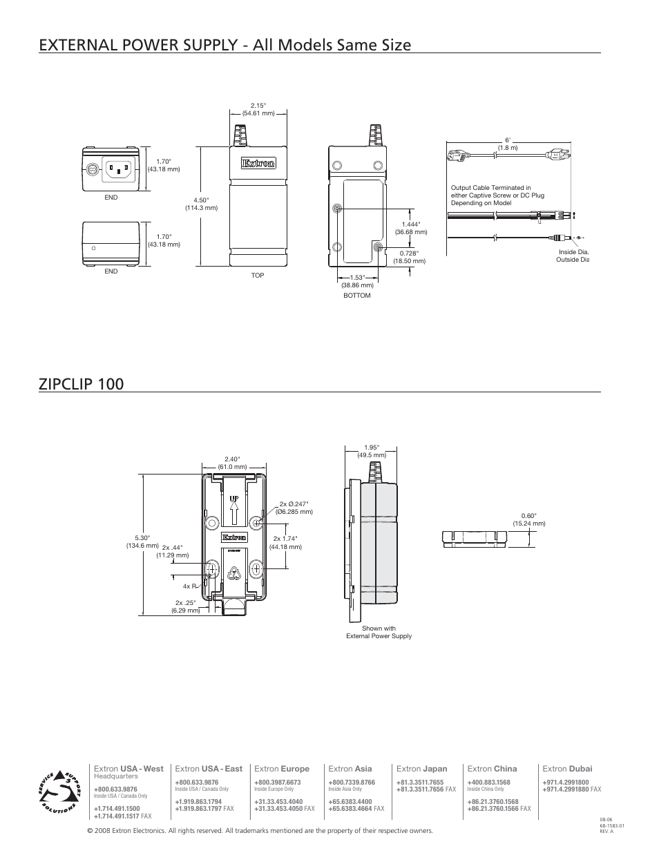 Extron electronic PS Series User Manual | Page 4 / 4