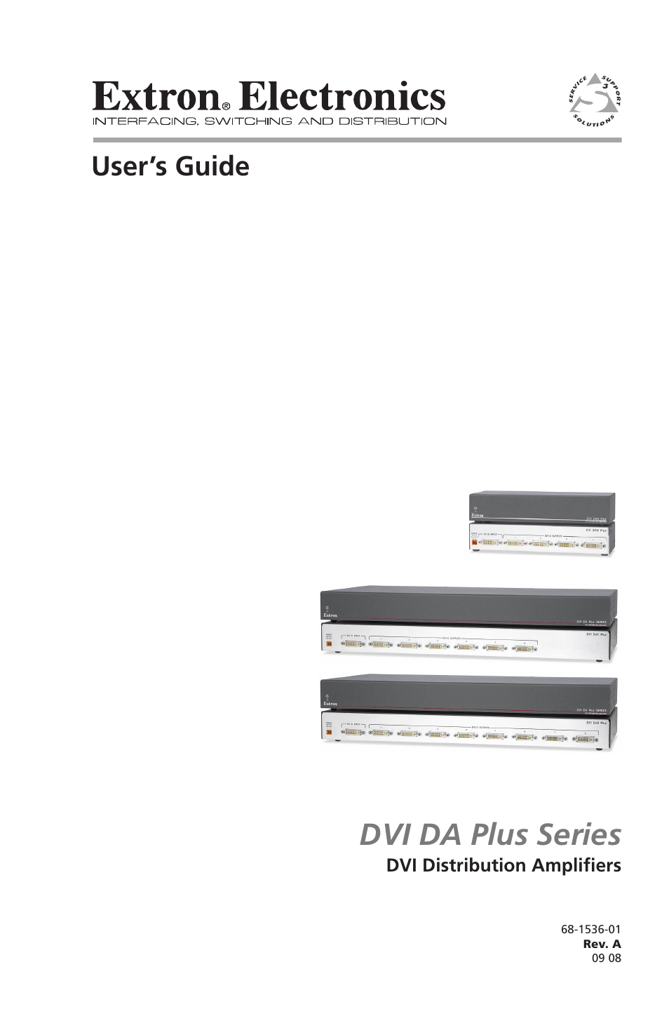 Extron electronic Distribution Amplifiers DVI DA6 Plus User Manual | 30 pages