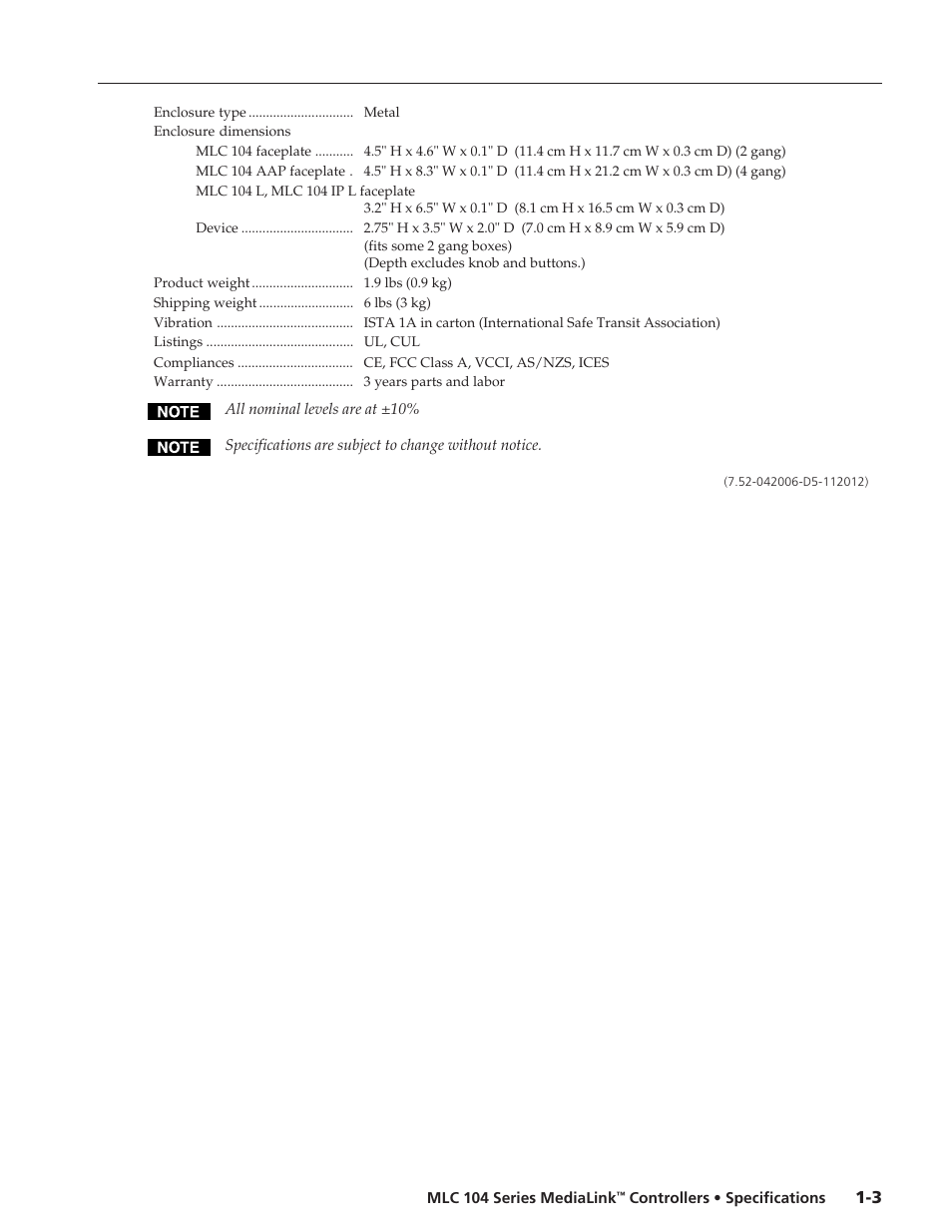 Extron electronic MediaLink Controllers MLC 104 Series User Manual | Page 2 / 2