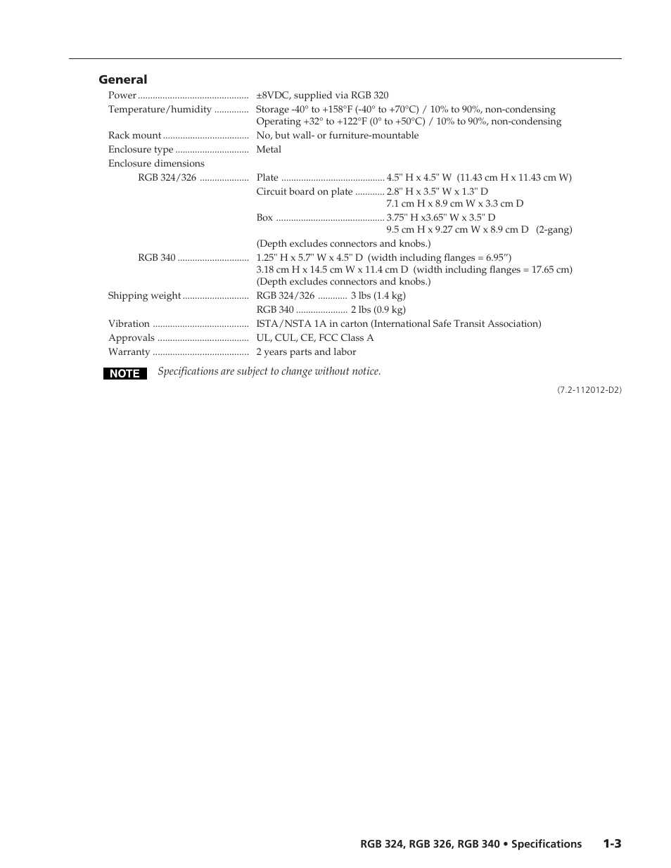 Extron electronic RGB 324 User Manual | Page 2 / 2