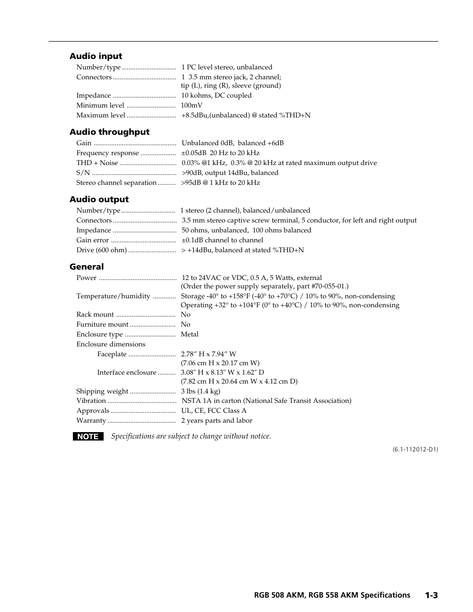 Extron electronic Computer-Video Interface RGB 558 AKM User Manual | Page 2 / 2