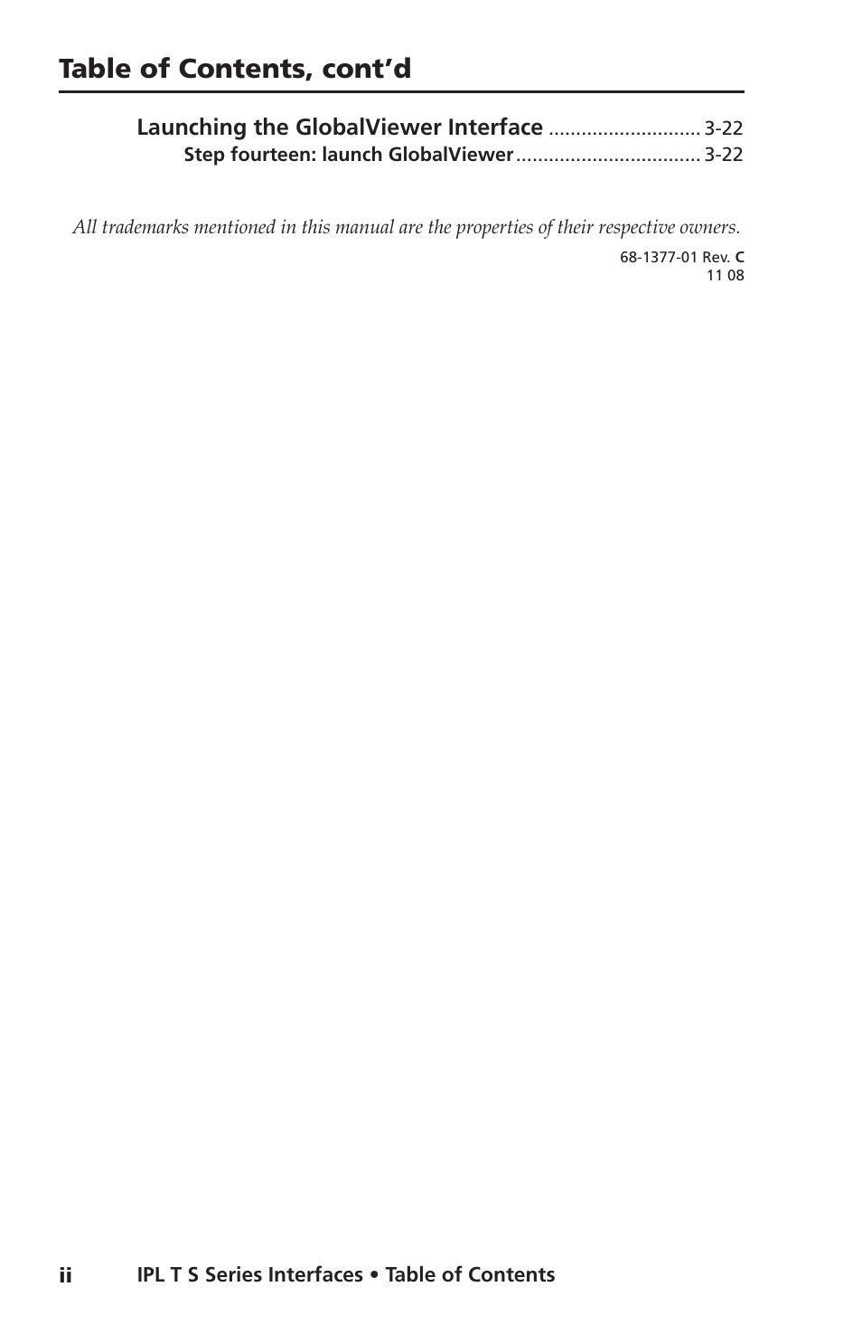 Table of contents, cont’d | Extron electronic Extron IPL T S4 User Manual | Page 6 / 45