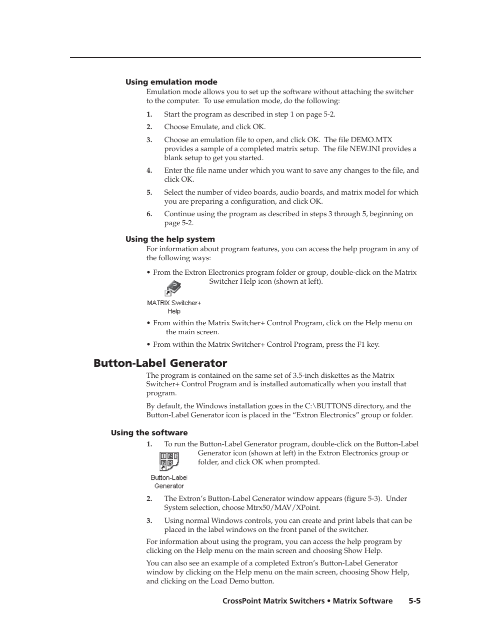 Button-label generator | Extron Electronics HVA User Manual | Page 53 / 70