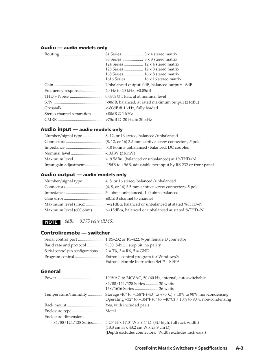 Extron Electronics HVA User Manual | Page 57 / 70