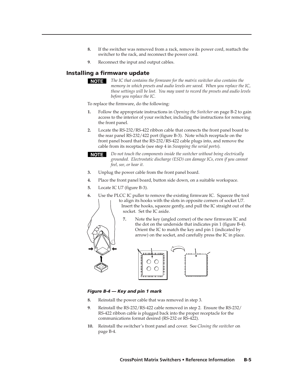 Installing a firmware update | Extron Electronics HVA User Manual | Page 65 / 70