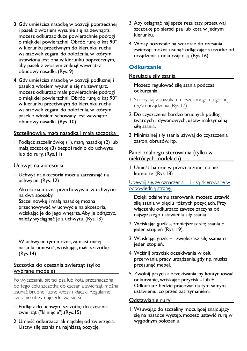 Philips FC9100 User Manual | Page 11 / 64