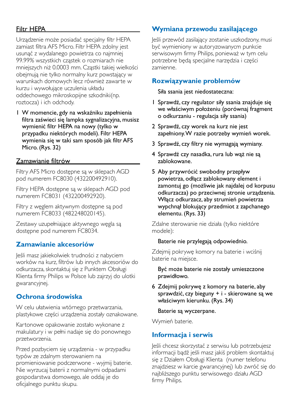 Philips FC9100 User Manual | Page 13 / 64