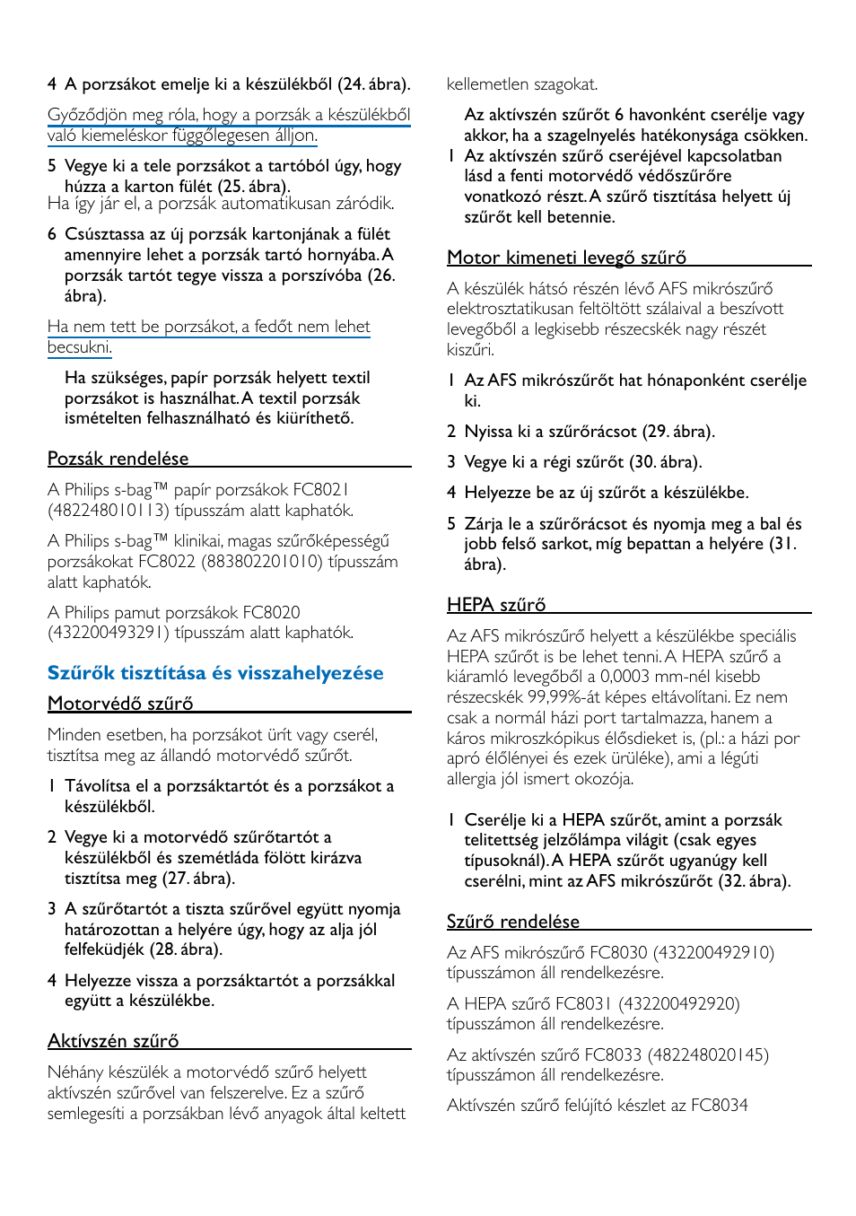 Philips FC9100 User Manual | Page 29 / 64