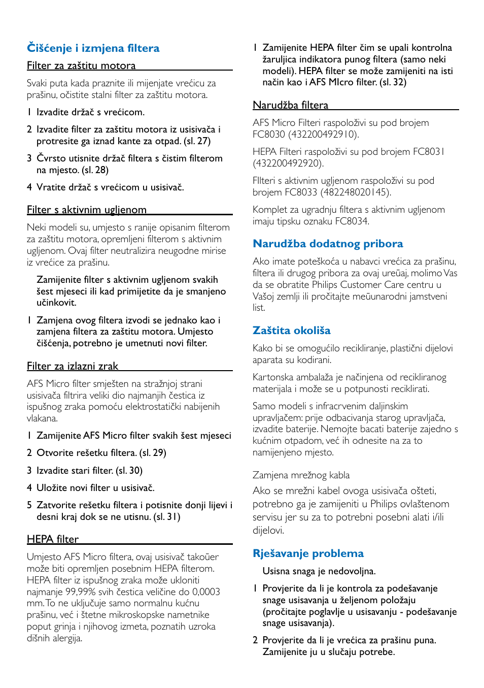 Philips FC9100 User Manual | Page 41 / 64