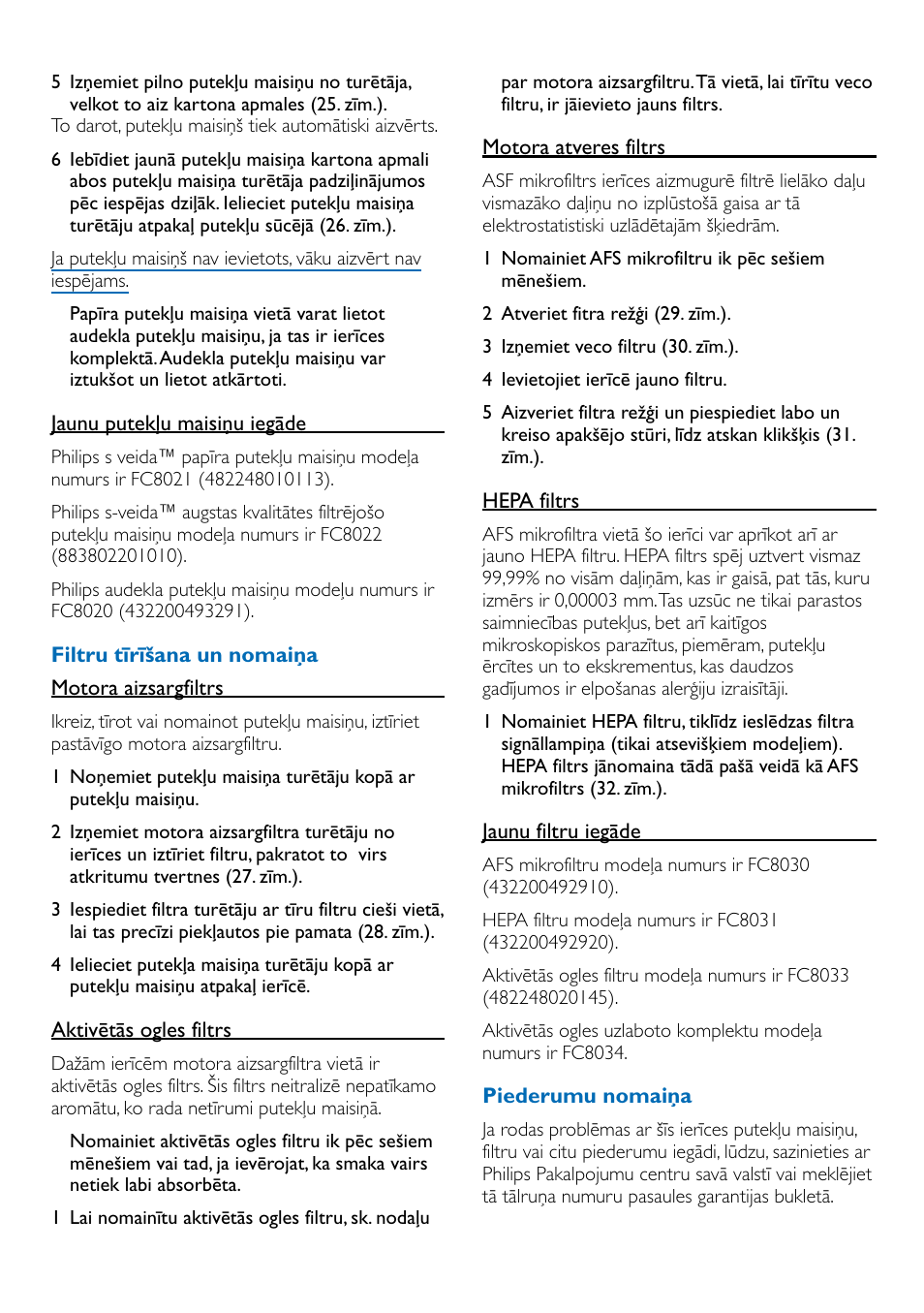 Philips FC9100 User Manual | Page 49 / 64