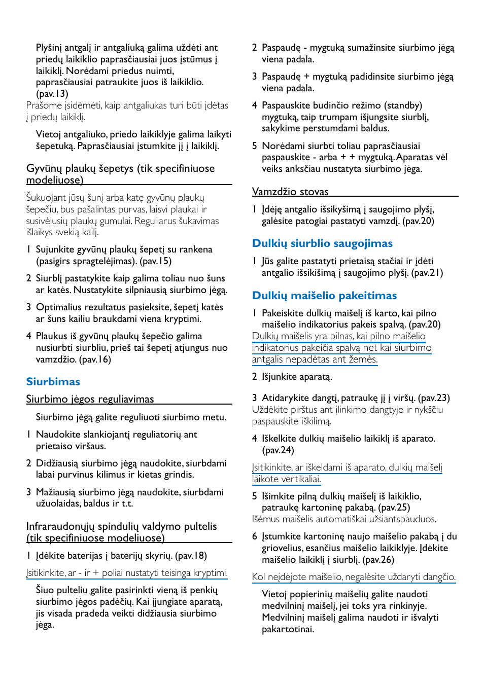 Philips FC9100 User Manual | Page 52 / 64