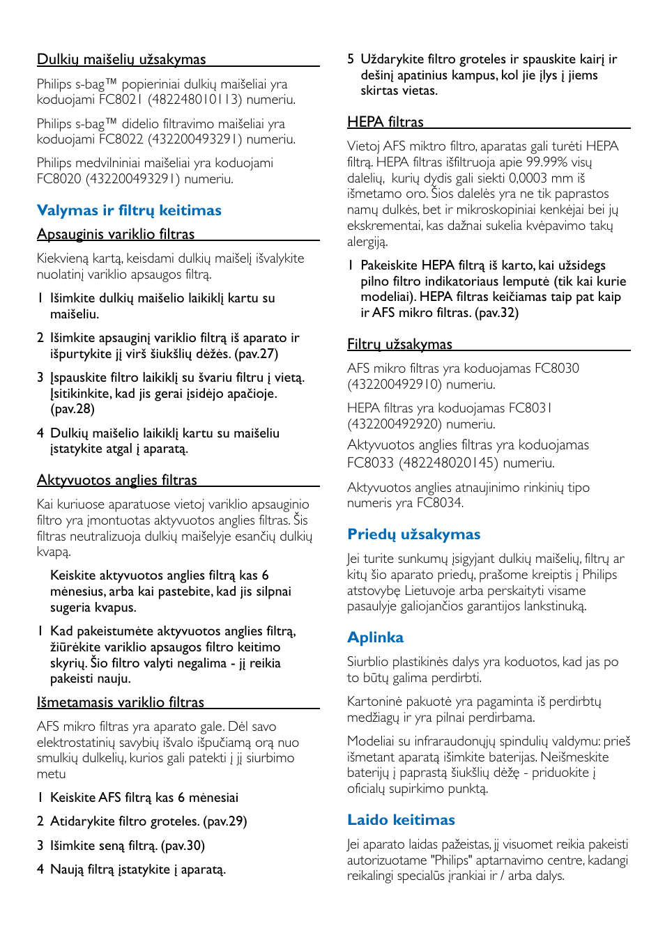 Philips FC9100 User Manual | Page 53 / 64