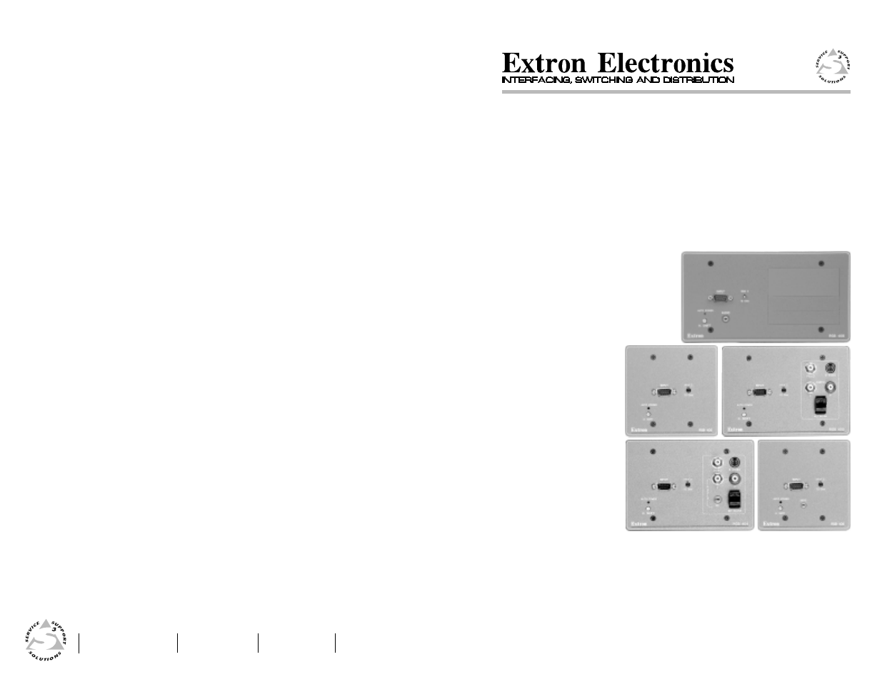 Extron Electronics RGB 400 Series User Manual | 31 pages