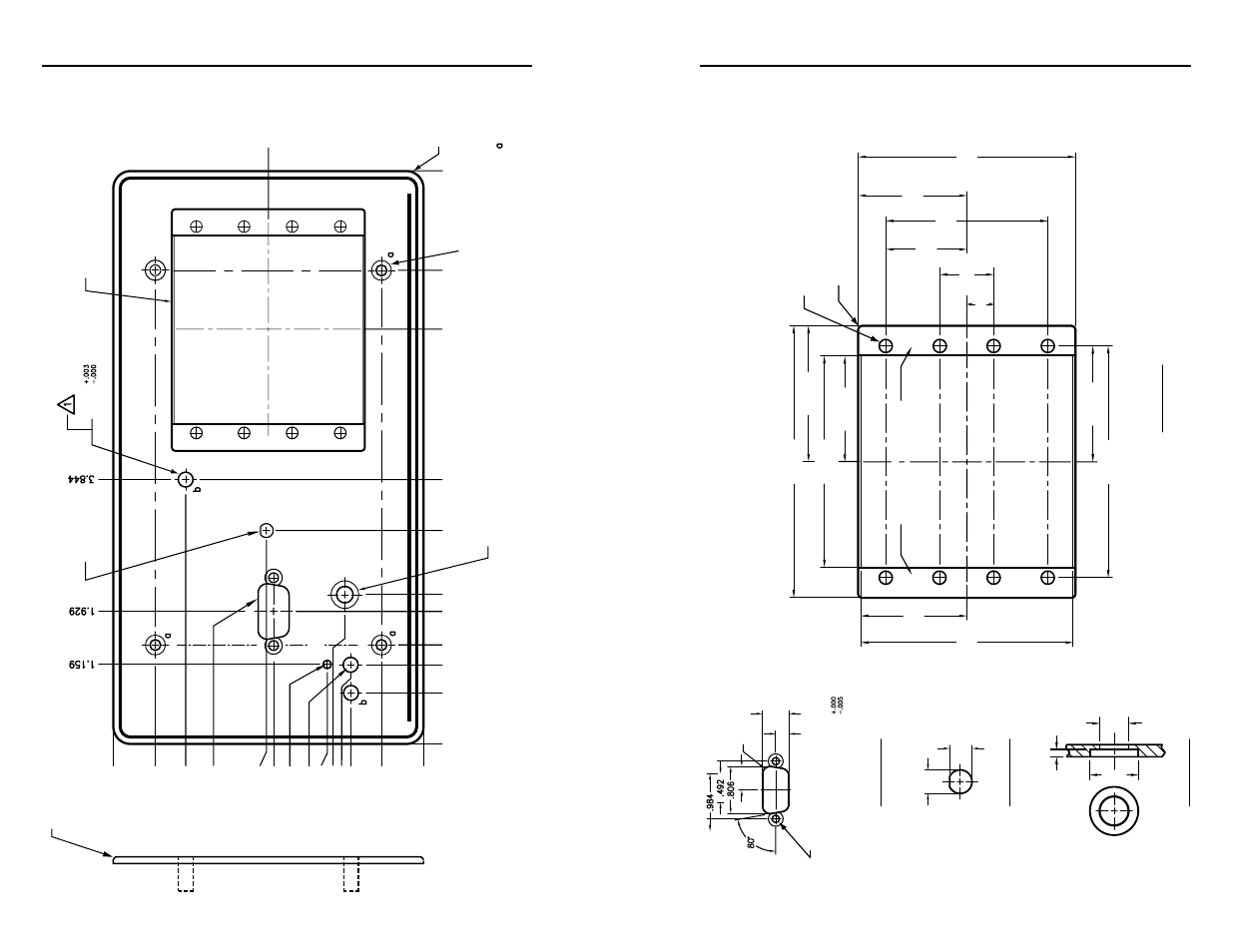 Dimensions, cont’d rgb 408 panel dimension details, Rgb 408 panel dimensions, Extr on | Extron Electronics RGB 400 Series User Manual | Page 26 / 31