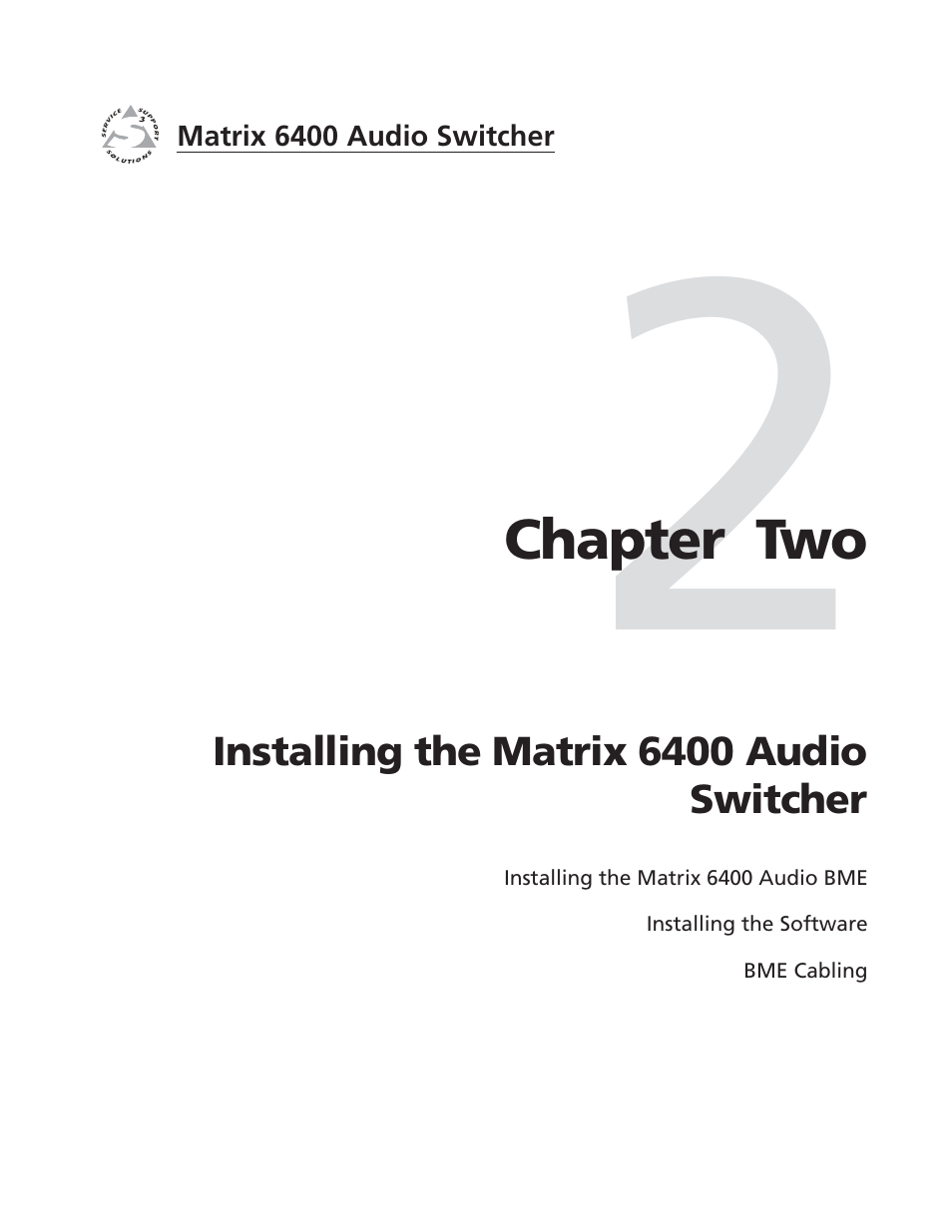 Ch. 2: installation | Extron electronic 6400s User Manual | Page 13 / 70