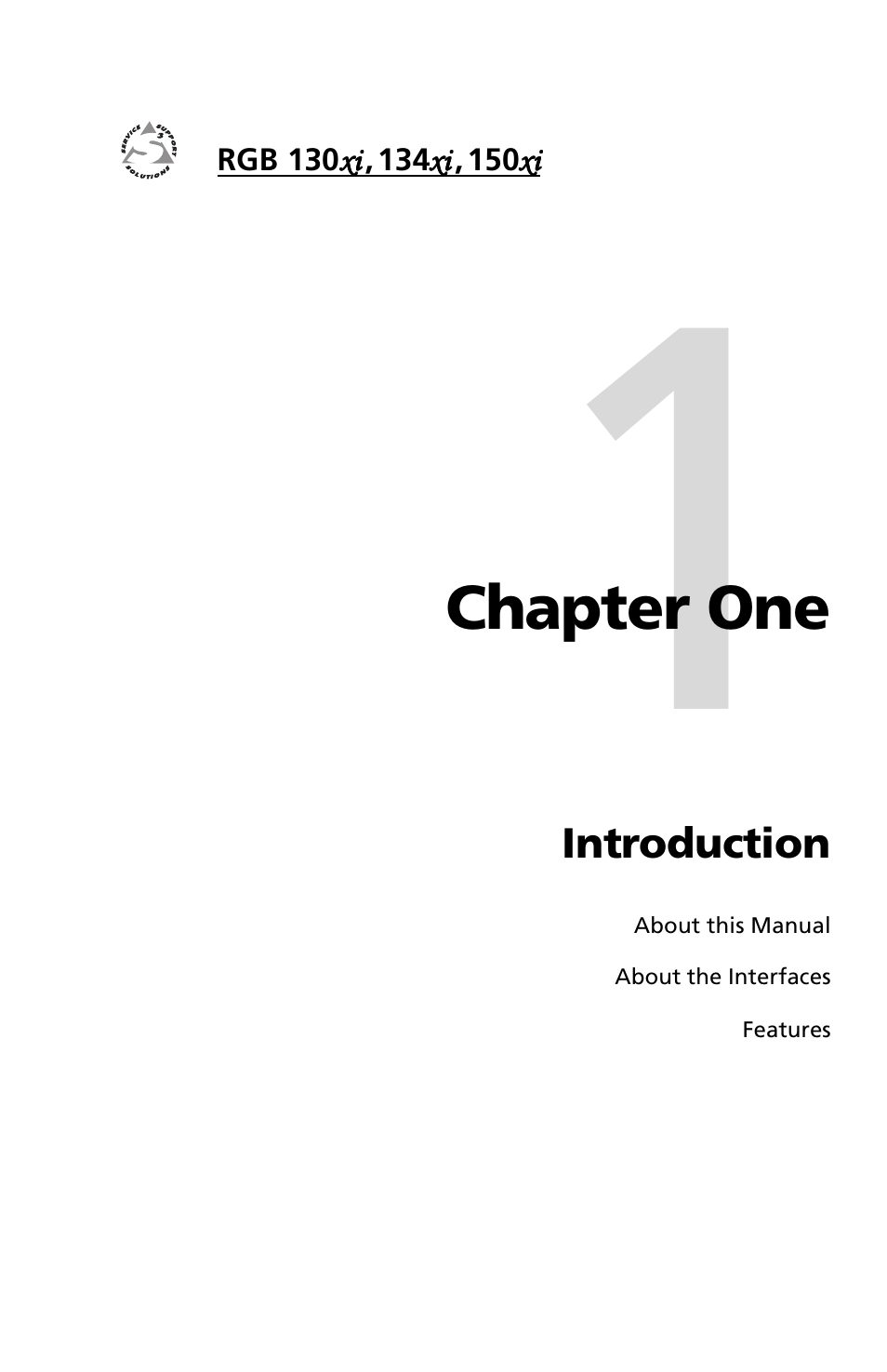 Chapter one | Extron Electronics RGB 150x User Manual | Page 5 / 38