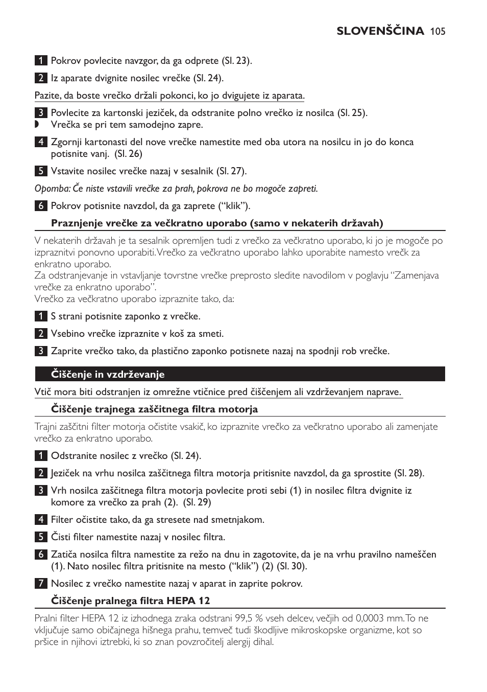 Philips FC8913 User Manual | Page 105 / 140