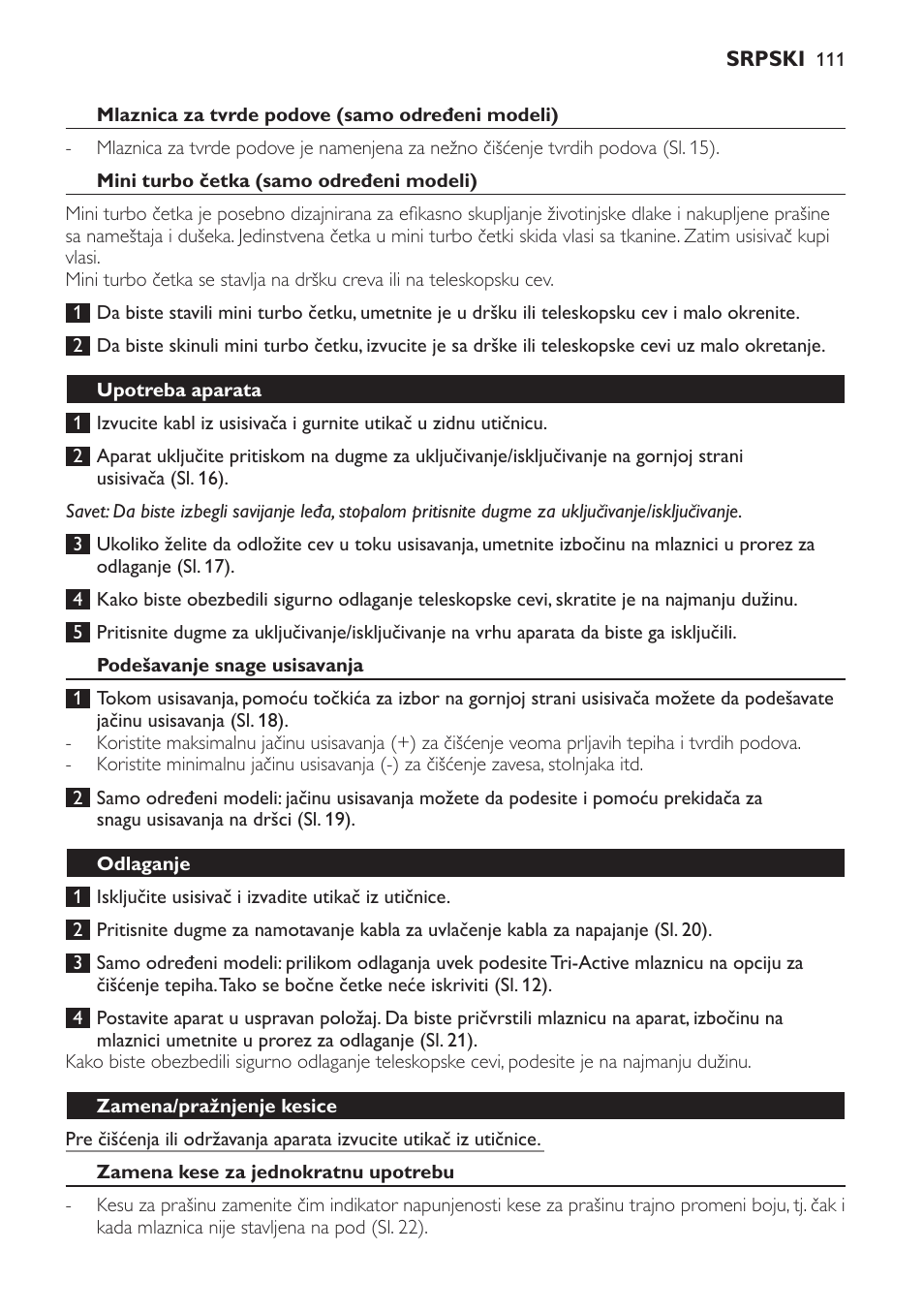 Philips FC8913 User Manual | Page 111 / 140