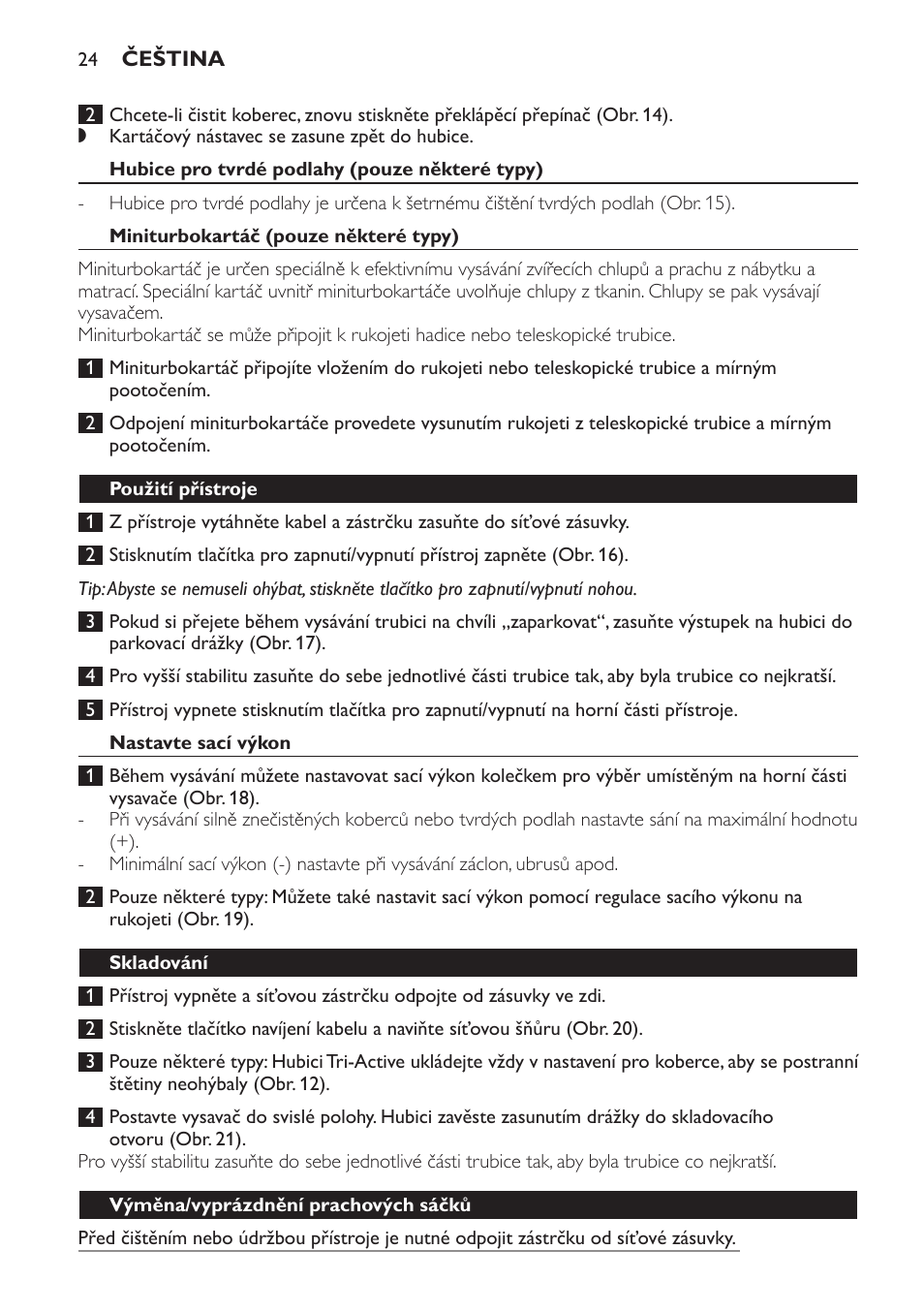 Philips FC8913 User Manual | Page 24 / 140
