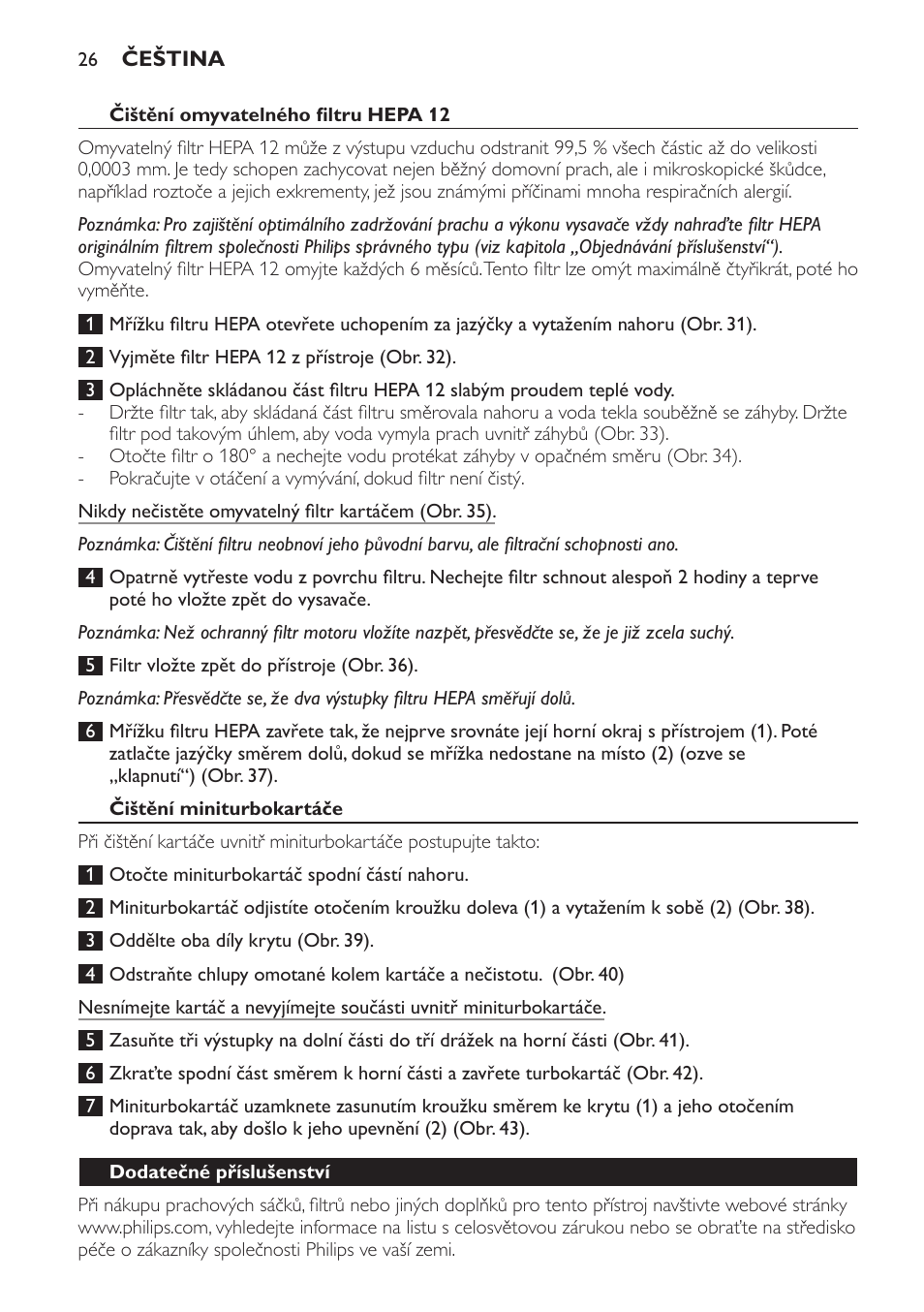 Philips FC8913 User Manual | Page 26 / 140