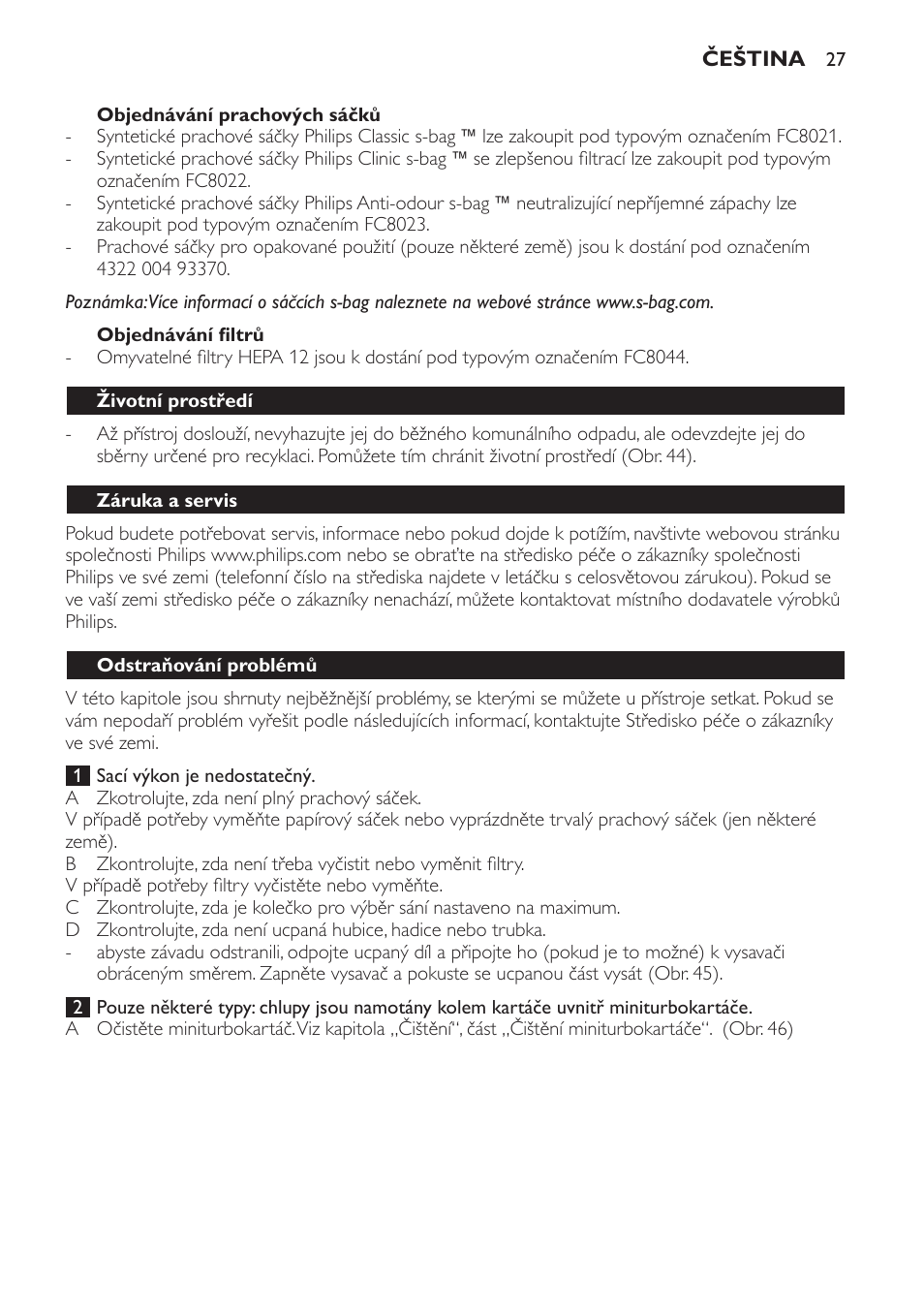Philips FC8913 User Manual | Page 27 / 140