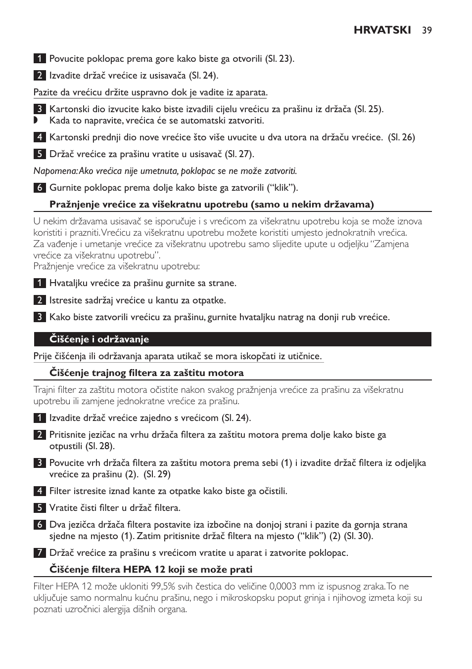 Philips FC8913 User Manual | Page 39 / 140