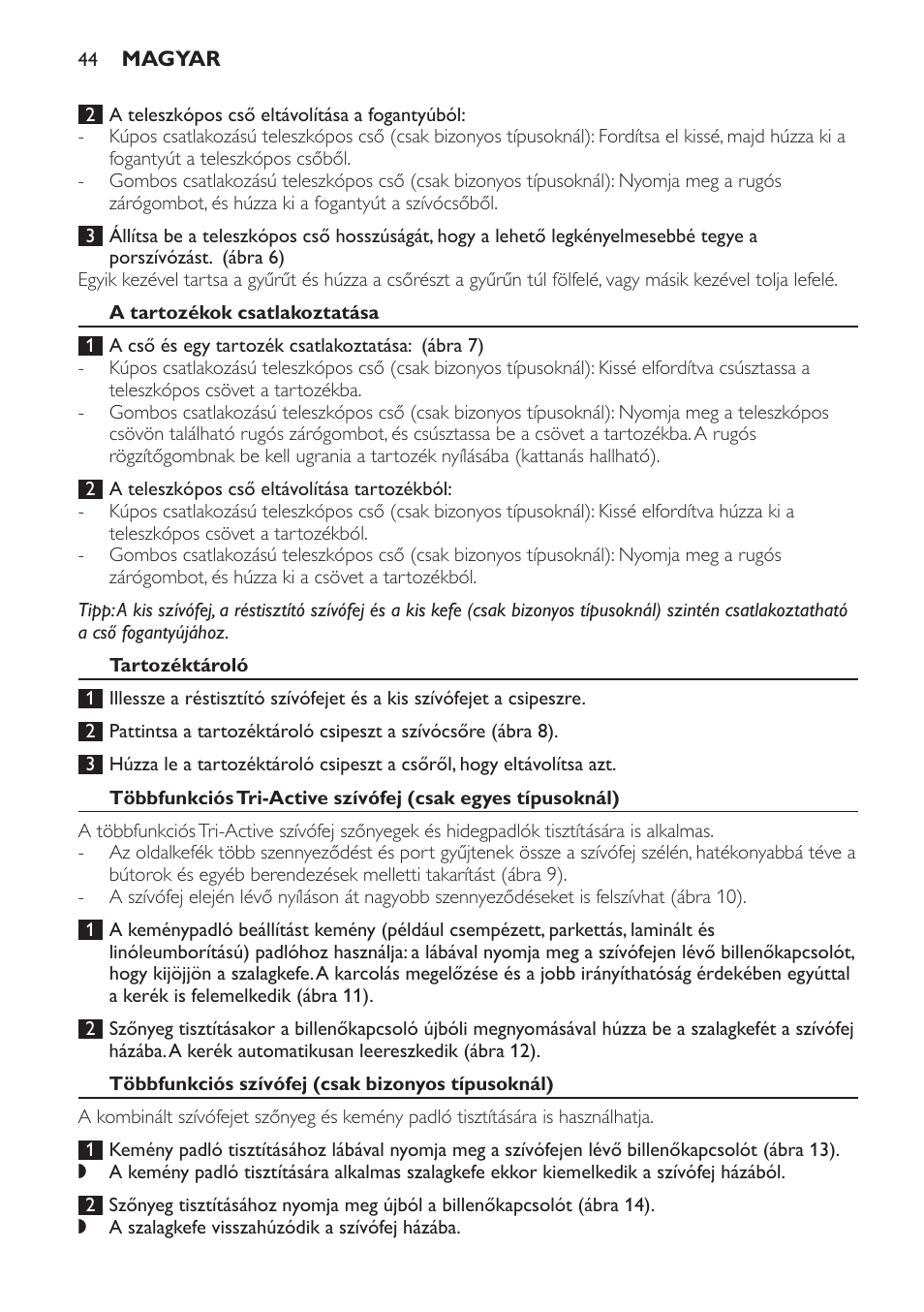 Philips FC8913 User Manual | Page 44 / 140