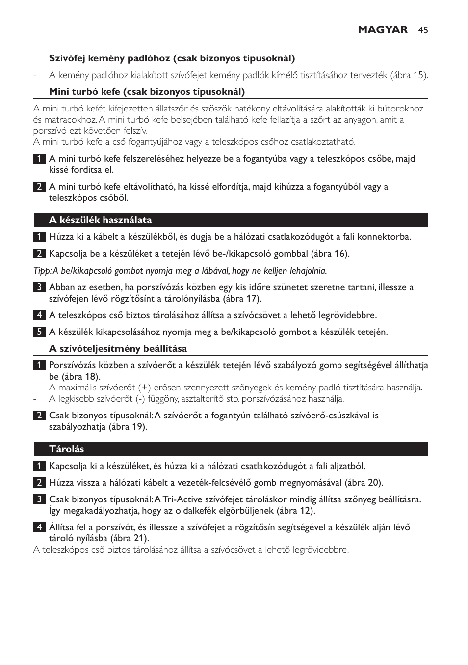 Philips FC8913 User Manual | Page 45 / 140