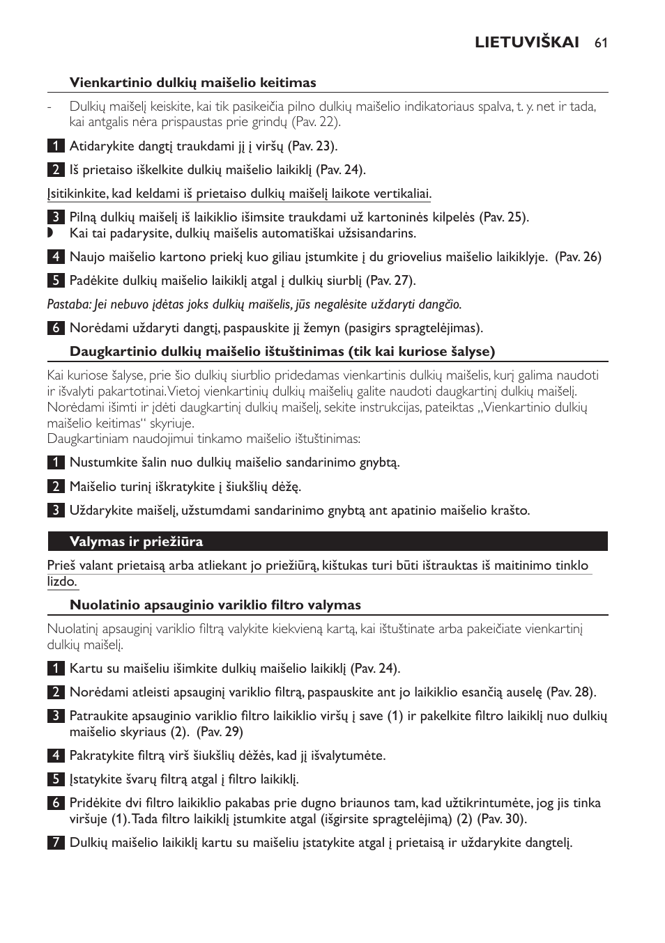 Philips FC8913 User Manual | Page 61 / 140