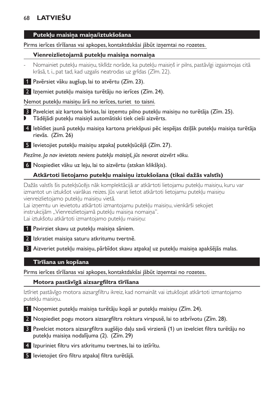 Philips FC8913 User Manual | Page 68 / 140