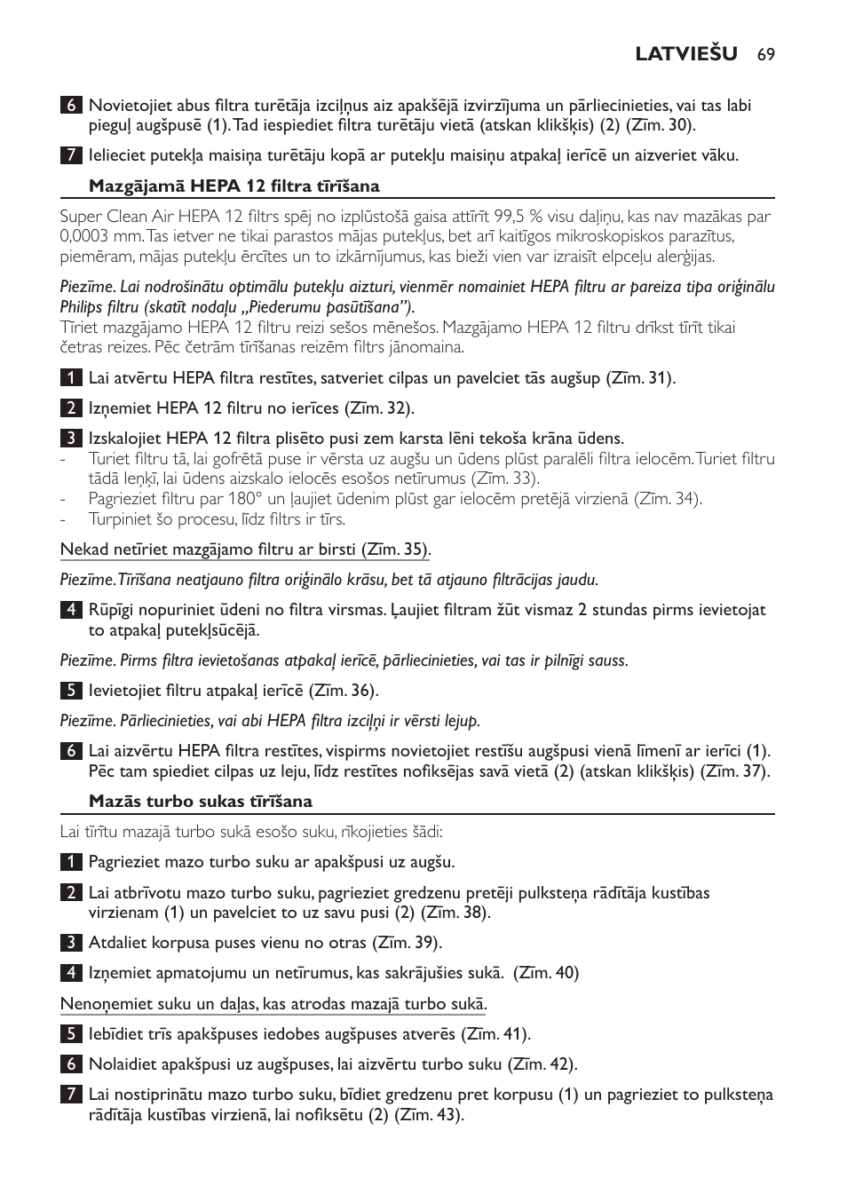 Philips FC8913 User Manual | Page 69 / 140