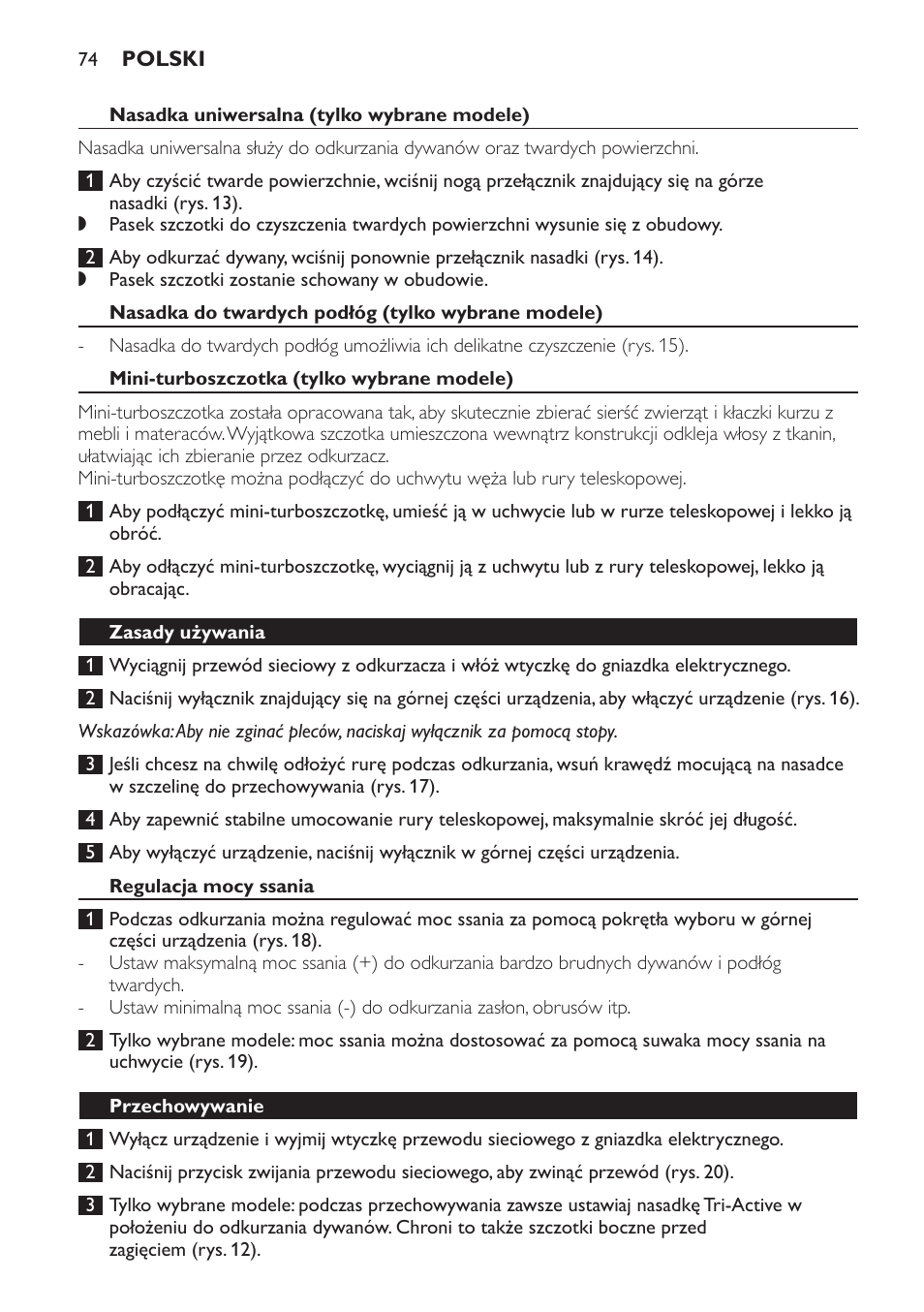 Philips FC8913 User Manual | Page 74 / 140