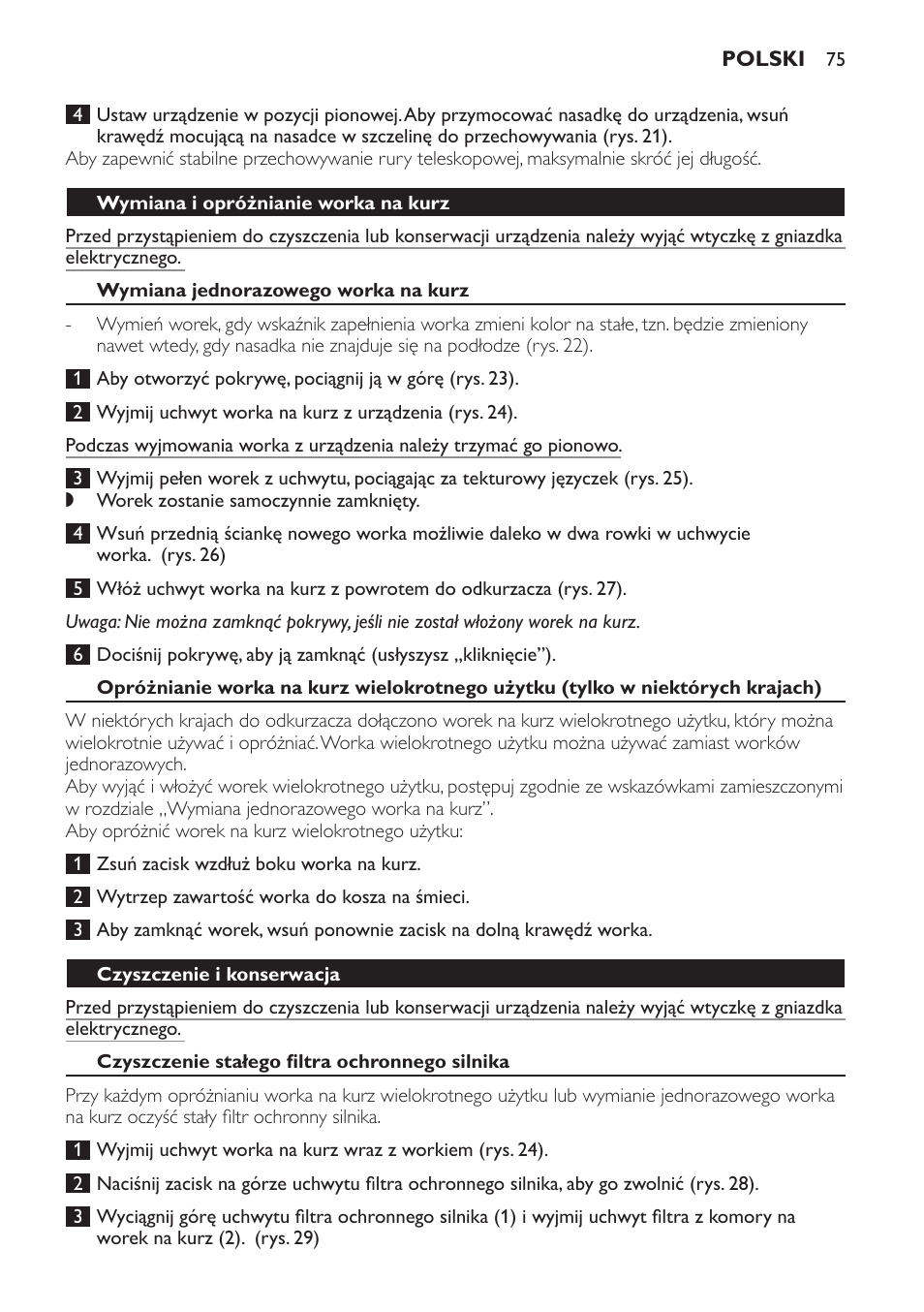 Philips FC8913 User Manual | Page 75 / 140